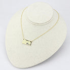 Women's Jewelry - Necklaces LO4699 - Flash Gold Brass Necklace with Top Grade Crystal in Clear
