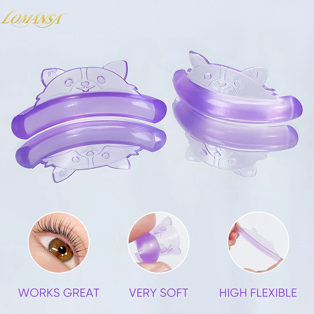 Lomansa silicone C-curl eyelash perm pad set (photo 4 of 10)
