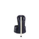 Stylish black stiletto sandals with a sleek design and high heels for fashionable women
