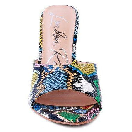 Rag Company Women's Colorful Open-Toe Heels with Stylish Design and Comfortable Fit