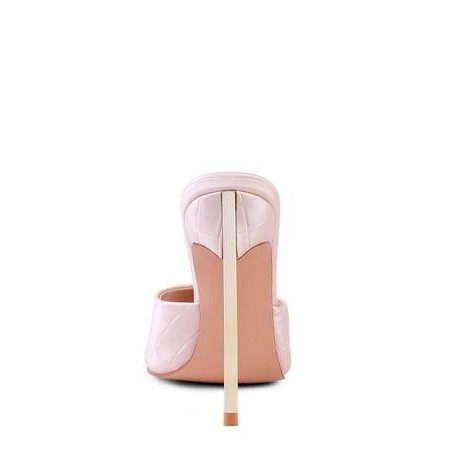 Stylish black stiletto sandals from Rag Company with a sleek heel design