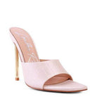 Rag Company Women's Black Stiletto Sandals with Open Toe and Stylish Design for Elegant Outfits