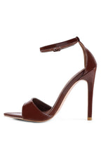 Rag Company brown ankle strap high heel sandals for stylish outings