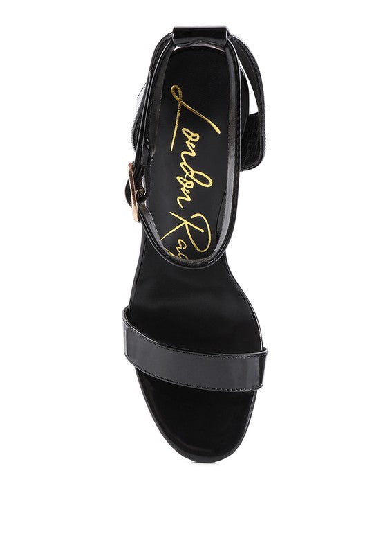 Rag Company chunky clear high heeled sandals for stylish women's footwear