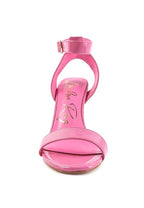 Rag Company pink chunky clear high heeled sandals for casual outings