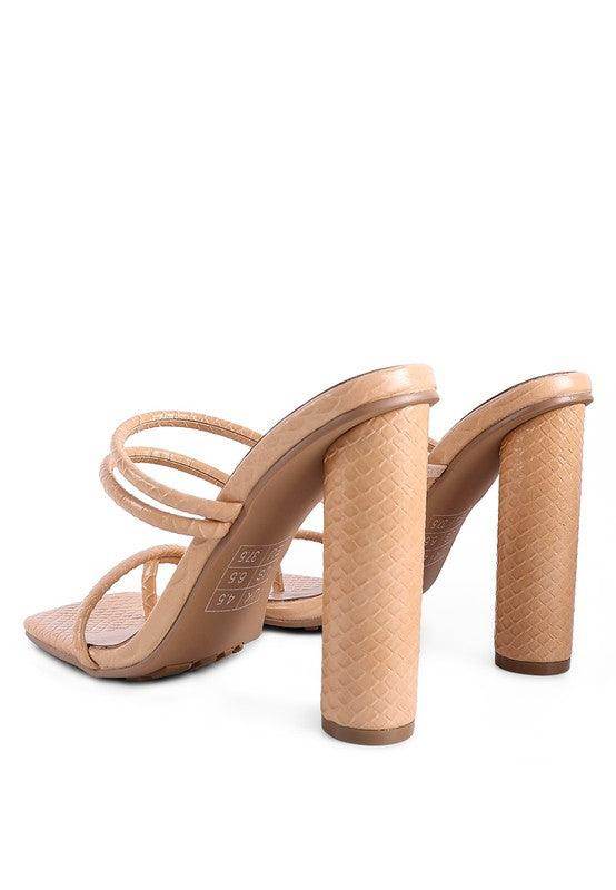 Rag Company dandelion croc sandals with stylish straps and chunky heels for women