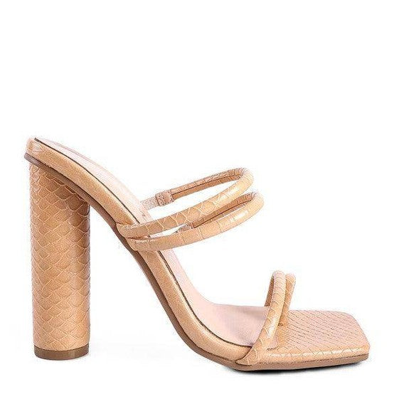 Stylish women's dandelion croc sandals with a chunky heel and strappy design for trendy occasions