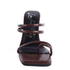 Dandelion croc sandals with stylish strappy design for women's fashion footwear