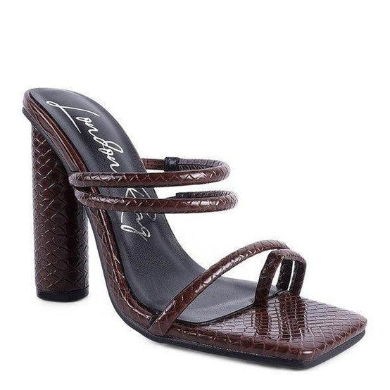 Rag Company Dandelion Croc Sandals with Stylish Strappy Design and High Heels