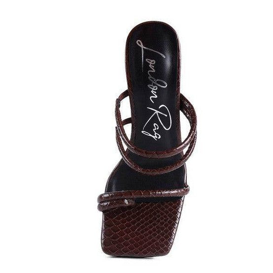 Stylish dandelion croc sandals with a trendy square toe and sleek straps for women's fashion