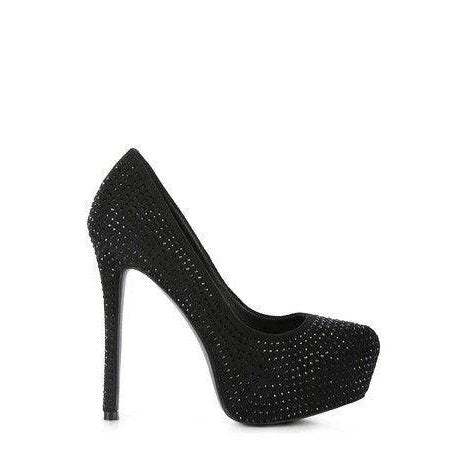 Rag Company elegant high heels in black with sparkling details and a sleek design