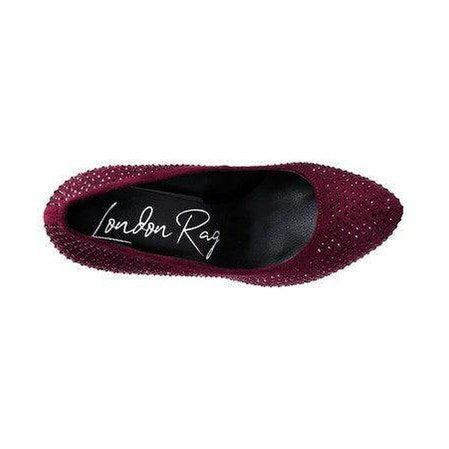 Burgundy Rag Company elegant high heels with sparkling embellishments for stylish occasions