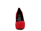 Rag Company elegant high heels in red with sparkling embellishments for stylish occasions