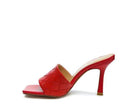 Rag Company stylish woven sandals in red with a high heel design for elegant summer looks