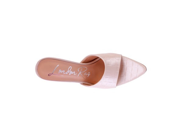 Pink pointed high heel sandals for women, stylish and elegant