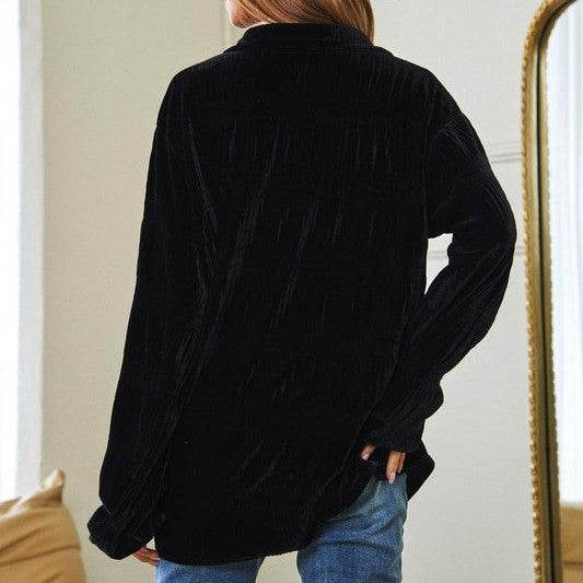 Women's Shirts Long Sleeve Button Front Loose Fit Shirt Top