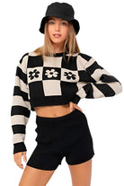 Women's Sweaters Long Sleeve Crop Sweater
