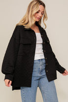 Women's Coats & Jackets Long Sleeve Quilted Button Down Jacket