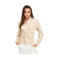 Long Sleeve Twist Front Top - VacationGrabs