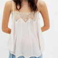 Women's white long sleeveless blouse, lightweight fabric for summer wear