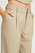 Women's Pants Loose Fit Pinstripe Pants