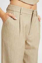 Loose Fit Pinstripe Pants - VacationGrabs