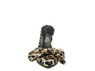 Leopard Print Bow Tie High Heel Shoes with Stylish Design for Elegant Women