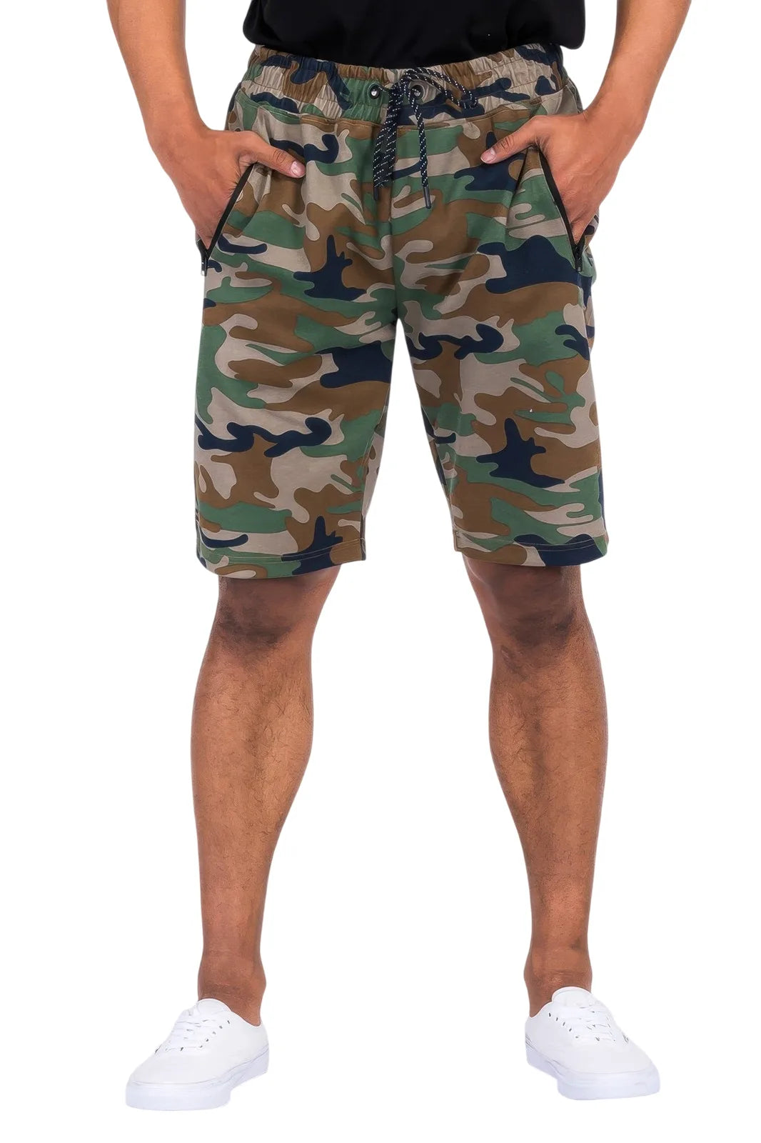 Men's camouflage lounge shorts men, comfortable fabric for casual wear