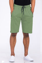 Men's green lounge shorts men, cotton blend, perfect for casual wear