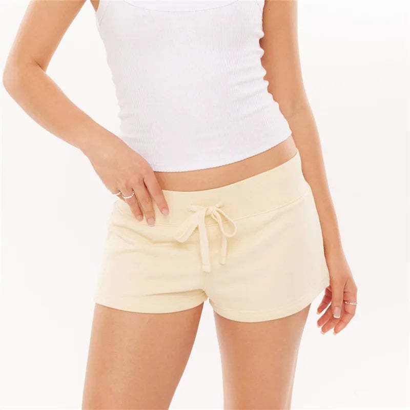 Men's beige lounge shorts, soft material, perfect for relaxing