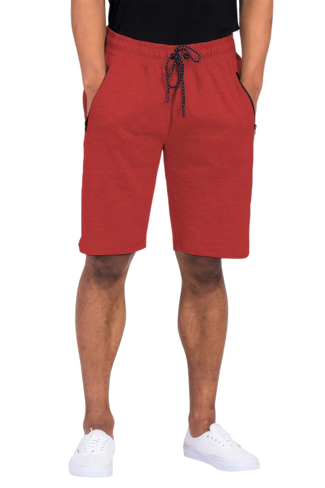 Red lounge shorts men, soft cotton blend, perfect for casual wear
