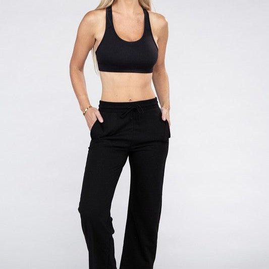 Women's Pants Lounge Wide Pants With Drawstrings