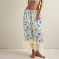 Women's floral loungewear set, lightweight fabric for comfortable lounging