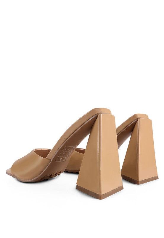 Women's Shoes - Heels Lovebug Triangular Block Heel Sandals