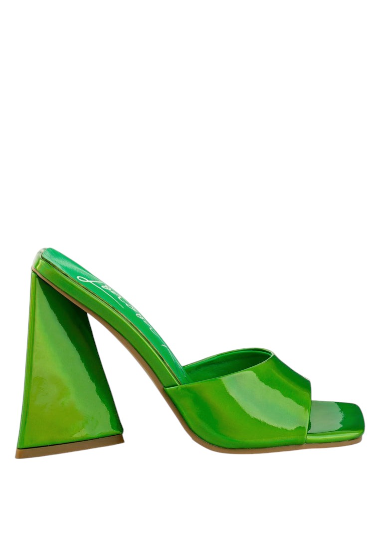 Lovebug Triangular Block Heel Sandals