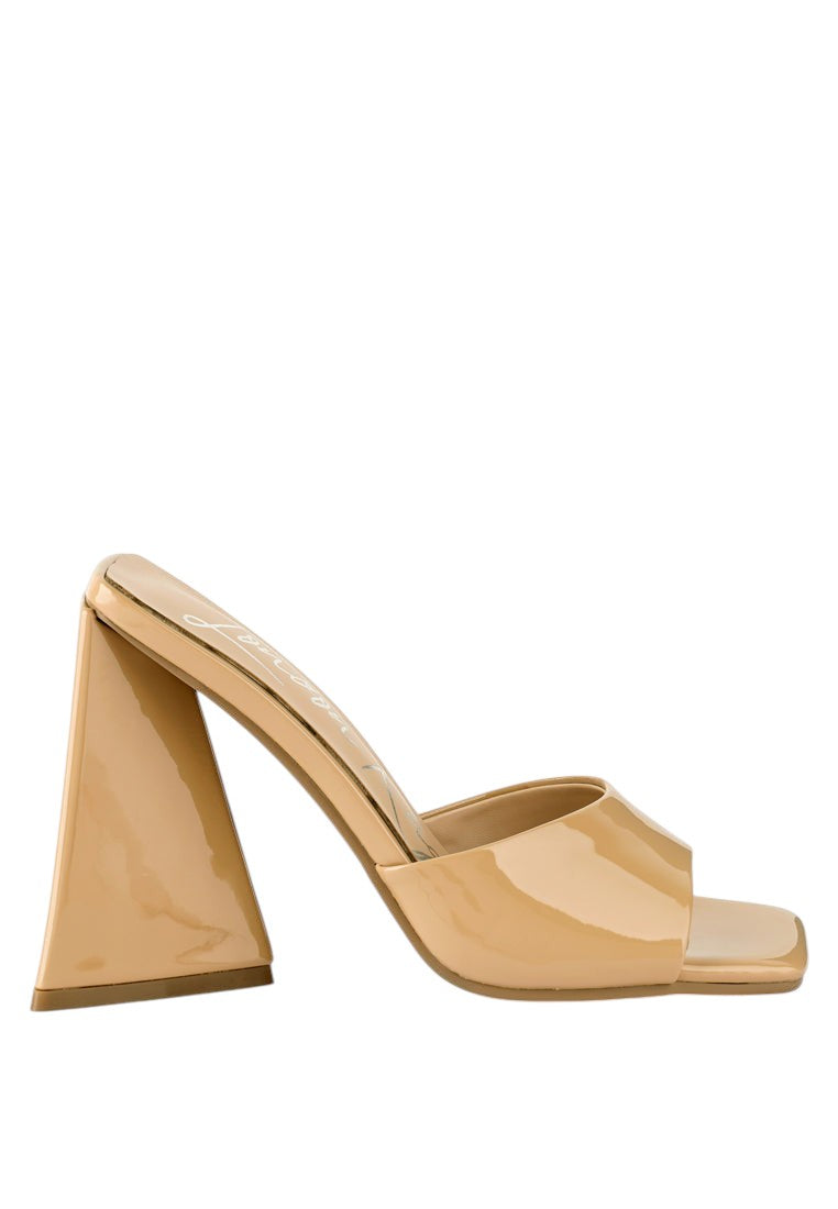 Lovebug Triangular Block Heel Sandals