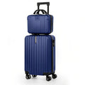 Navy blue luggage set, durable hardshell, perfect for travel