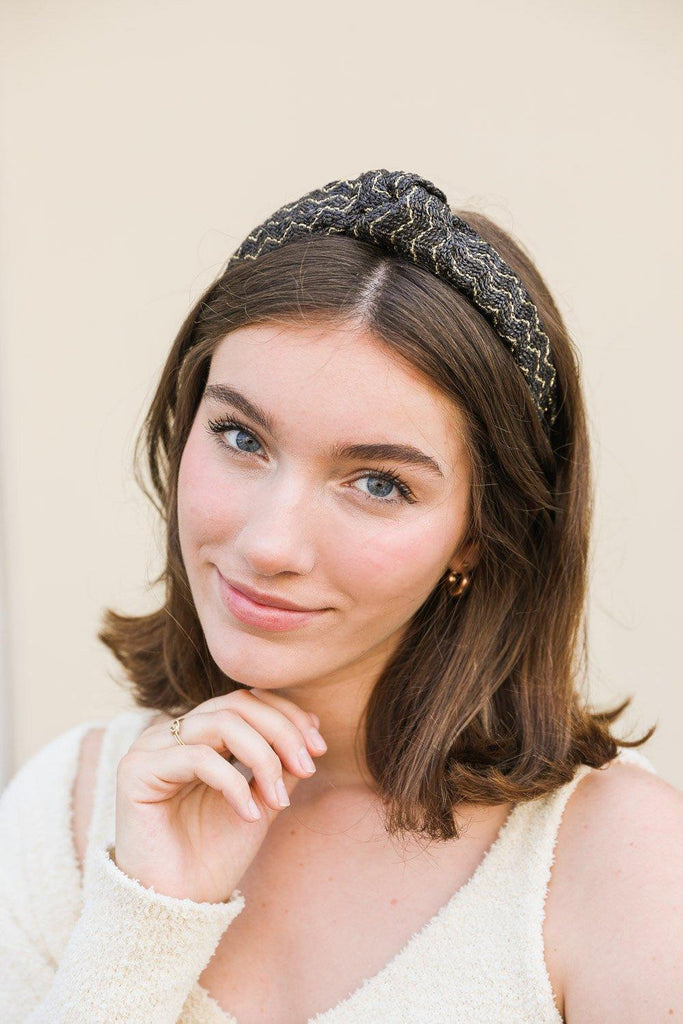 Women's Personal Care - Hair Lurex Basketwoven Top Knot Headband