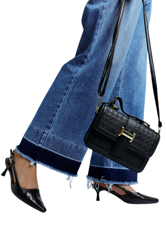 Luxton Slingback Pin Buckle Kitten Heels