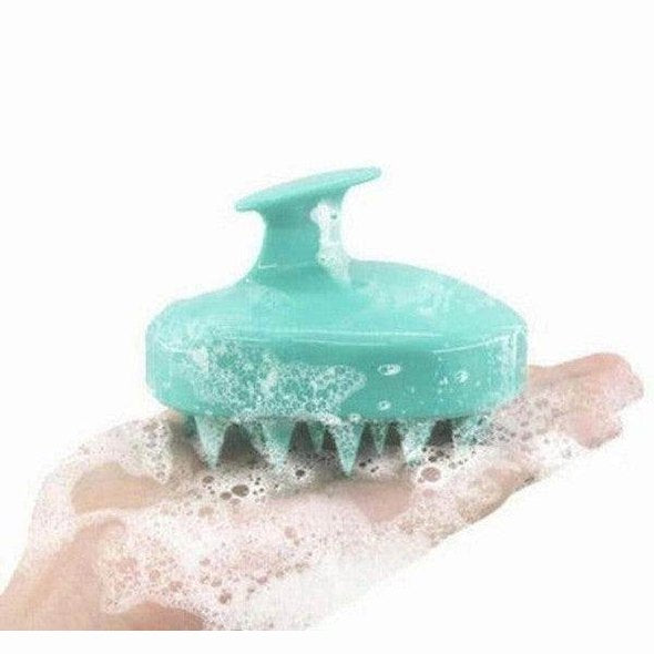 BeNat luxury bath essentials set featuring a gentle scalp massager with ergonomic design and soft bristles