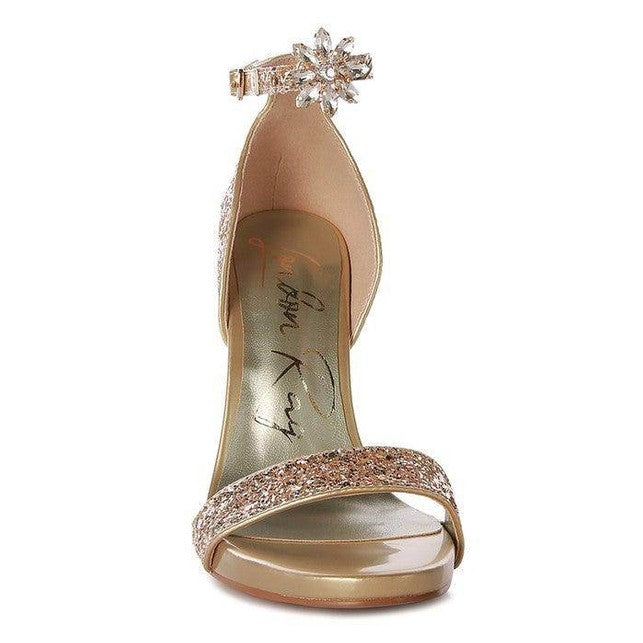 Rag Company luxury black high heels with sparkling details and elegant design for special occasions