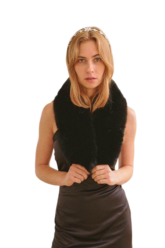 Luxury Faux Fur Fashion Scarf for Women