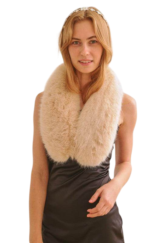Luxury Faux Fur Fashion Scarf for Women