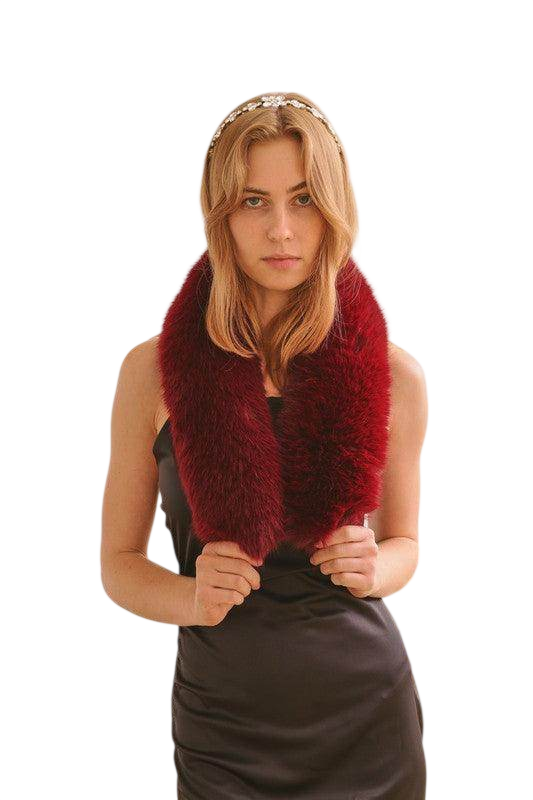 Luxury Faux Fur Fashion Scarf for Women