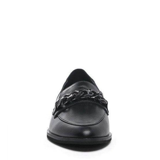 Rag Company luxury leather loafers with stylish chain detail for comfortable everyday wear