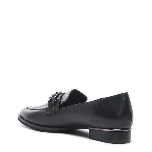 Rag Company luxury leather loafers in black with a sleek design and comfortable fit