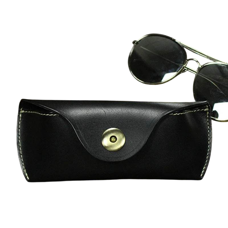 Luxury Leather Sunglass Cases Full Grain Eyeglass Case