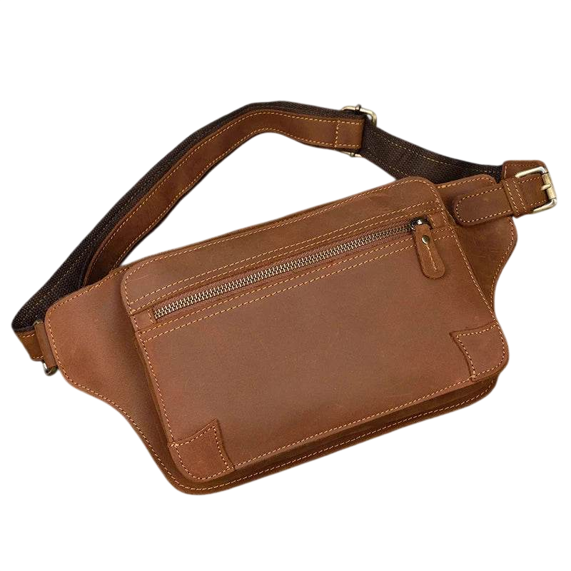 Luxury Male Leather Chest Bag Crossbody Sling Bag for Men