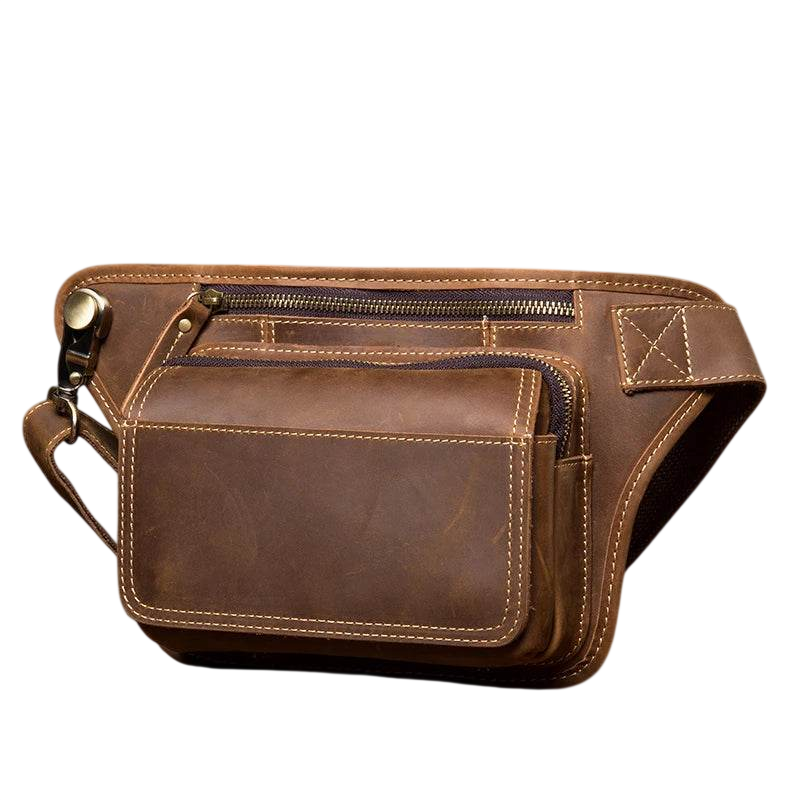 Luxury Male Leather Chest Bag Crossbody Sling Bag for Men
