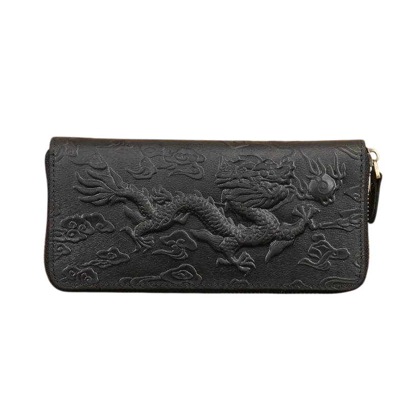 Luxury Men’s Leather Clutch Wallet Embossed
